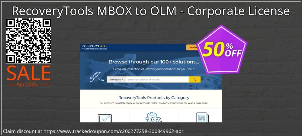 RecoveryTools MBOX to OLM - Corporate License coupon on April Fools' Day offering discount