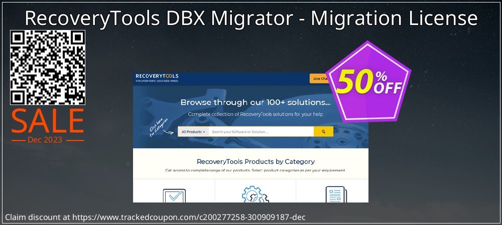 RecoveryTools DBX Migrator - Migration License coupon on Working Day deals