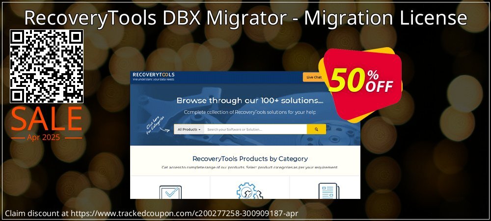 RecoveryTools DBX Migrator - Migration License coupon on Working Day deals