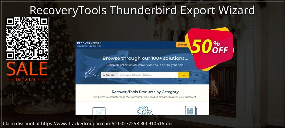 Get 50% OFF RecoveryTools Thunderbird Export Wizard offering sales