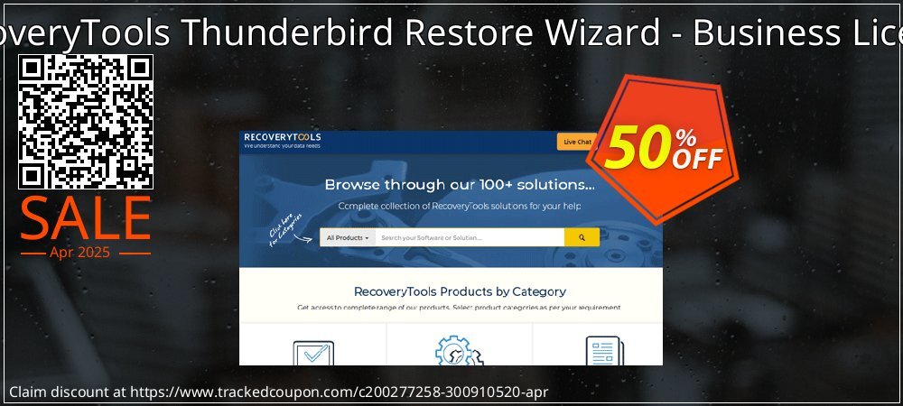 RecoveryTools Thunderbird Restore Wizard - Business License coupon on National Walking Day deals