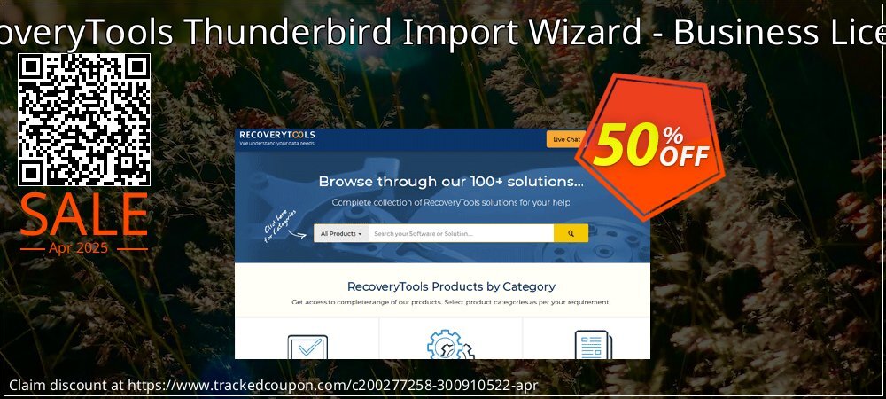 RecoveryTools Thunderbird Import Wizard - Business License coupon on Working Day offering discount