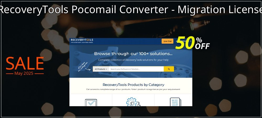 RecoveryTools Pocomail Converter - Migration License coupon on Tell a Lie Day discount