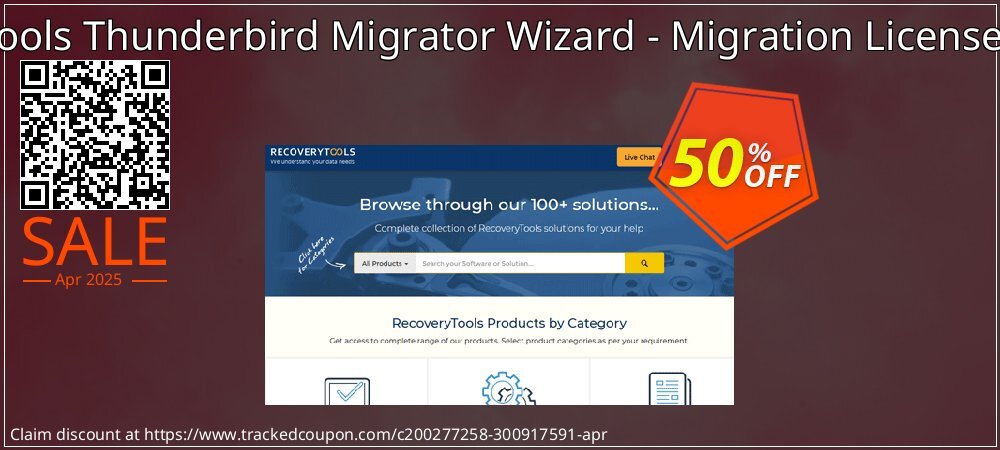 Recoverytools Thunderbird Migrator Wizard - Migration License -Upgrade coupon on World Party Day discounts