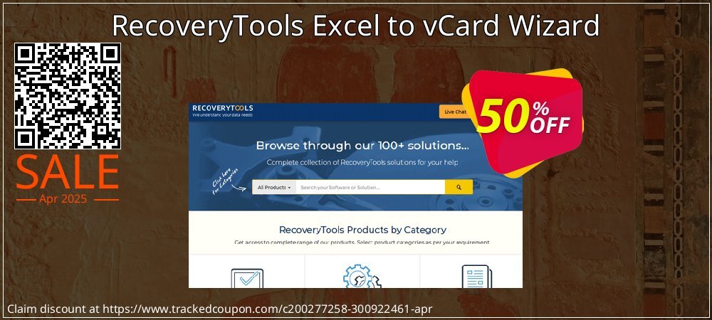 RecoveryTools Excel to vCard Wizard coupon on National Loyalty Day sales