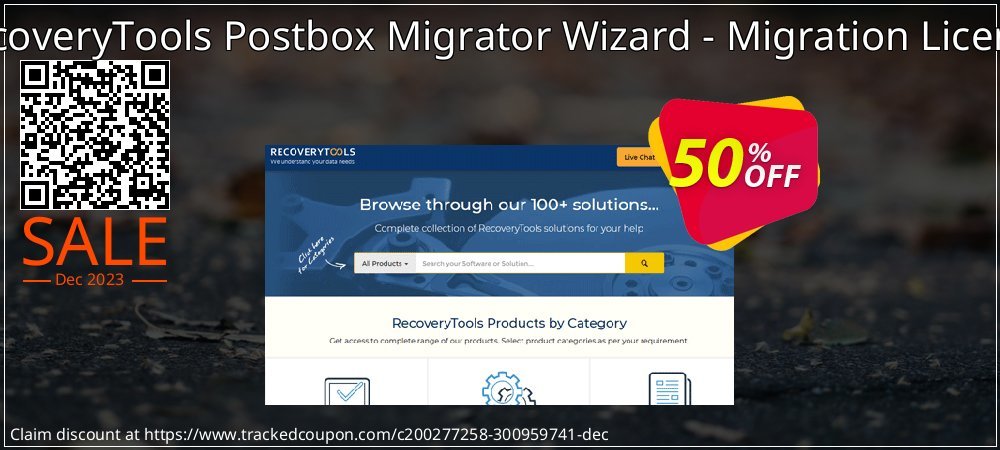 RecoveryTools Postbox Migrator Wizard - Migration License coupon on Palm Sunday sales