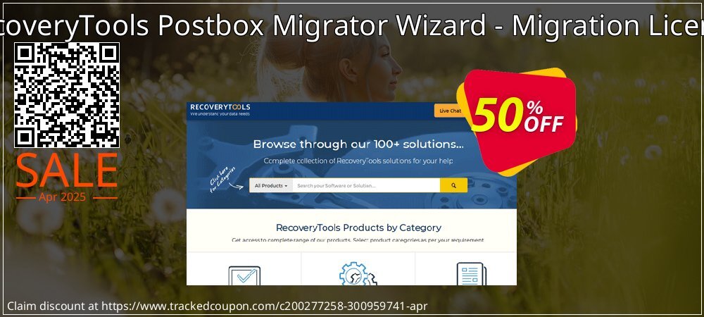 RecoveryTools Postbox Migrator Wizard - Migration License coupon on Palm Sunday sales