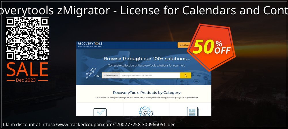 Recoverytools zMigrator - License for Calendars and Contacts coupon on World Party Day offer