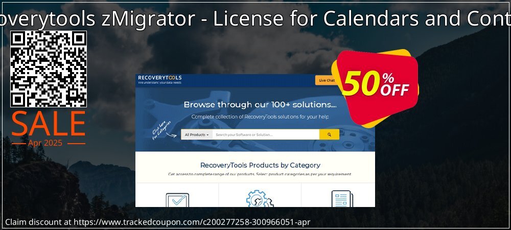 Recoverytools zMigrator - License for Calendars and Contacts coupon on National Loyalty Day discount