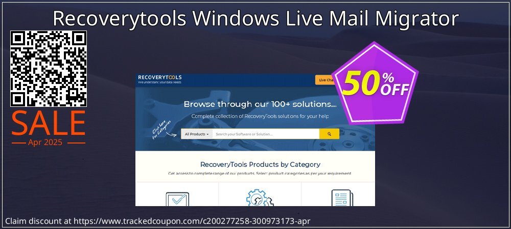 Recoverytools Windows Live Mail Migrator coupon on Easter Day offering sales