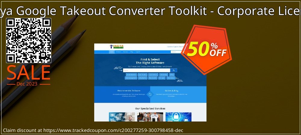 Indya Google Takeout Converter Toolkit - Corporate License coupon on National Pizza Party Day sales