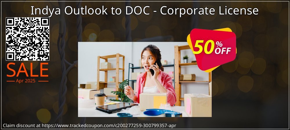 Indya Outlook to DOC - Corporate License coupon on Working Day promotions