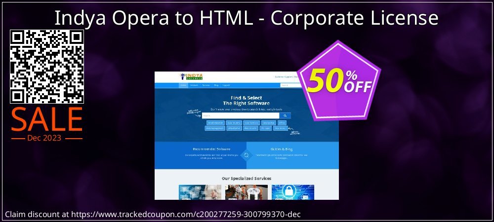 Indya Opera to HTML - Corporate License coupon on Mother Day discount