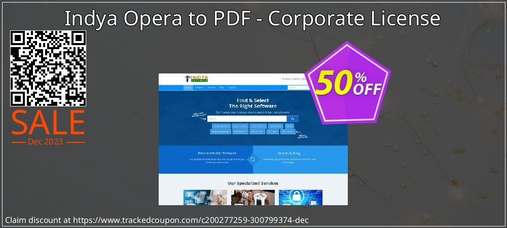 Indya Opera to PDF - Corporate License coupon on April Fools' Day offering sales