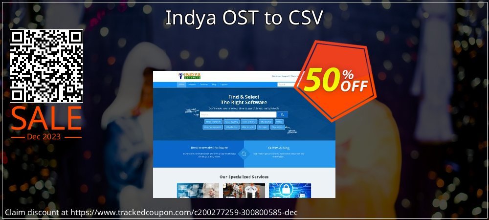 Indya OST to CSV coupon on National Walking Day offer