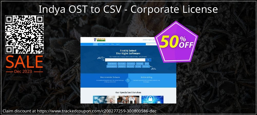 Indya OST to CSV - Corporate License coupon on Palm Sunday offer
