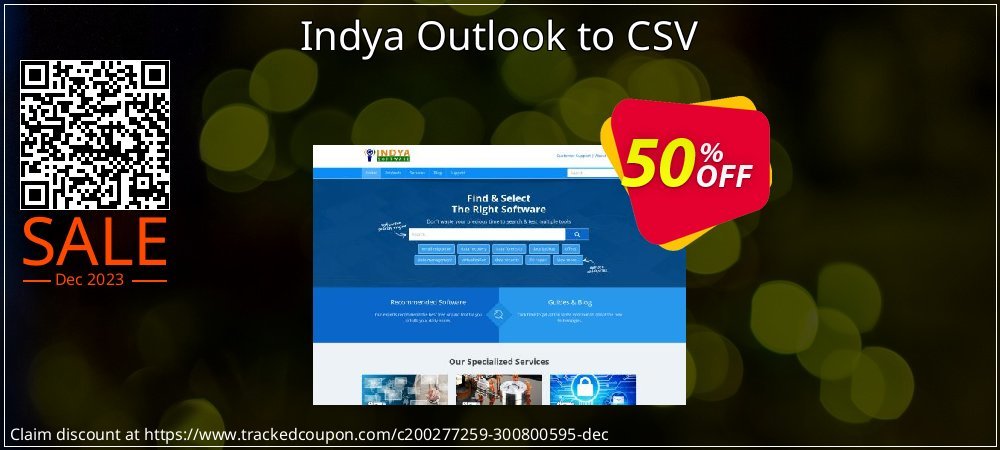 Indya Outlook to CSV coupon on National Pumpkin Day sales