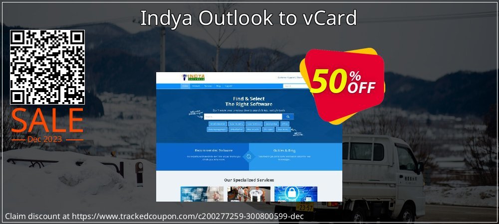 Indya Outlook to vCard coupon on Tell a Lie Day discounts