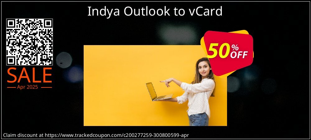 Indya Outlook to vCard coupon on Tell a Lie Day discounts