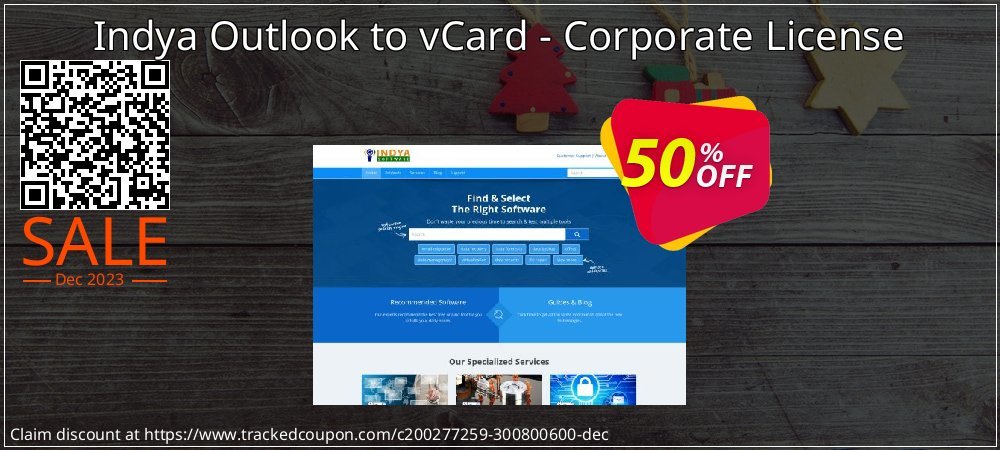 Indya Outlook to vCard - Corporate License coupon on Mother's Day sales