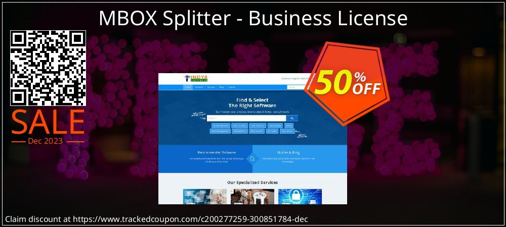 MBOX Splitter - Business License coupon on Tell a Lie Day sales