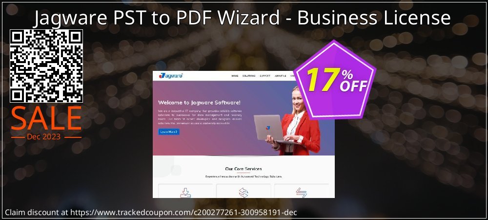 Jagware PST to PDF Wizard - Business License coupon on World Party Day offer