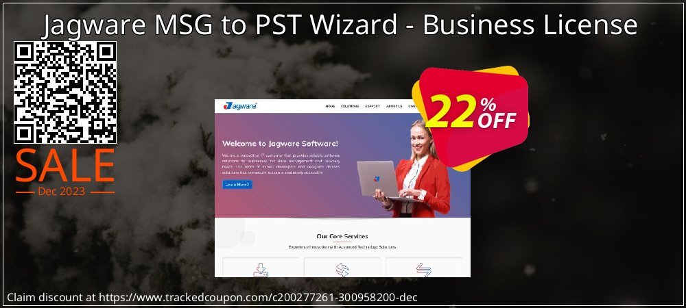Jagware MSG to PST Wizard - Business License coupon on National Walking Day offer