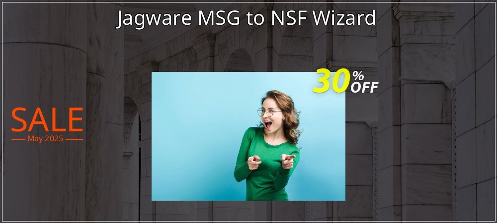 Jagware MSG to NSF Wizard coupon on Working Day offering sales