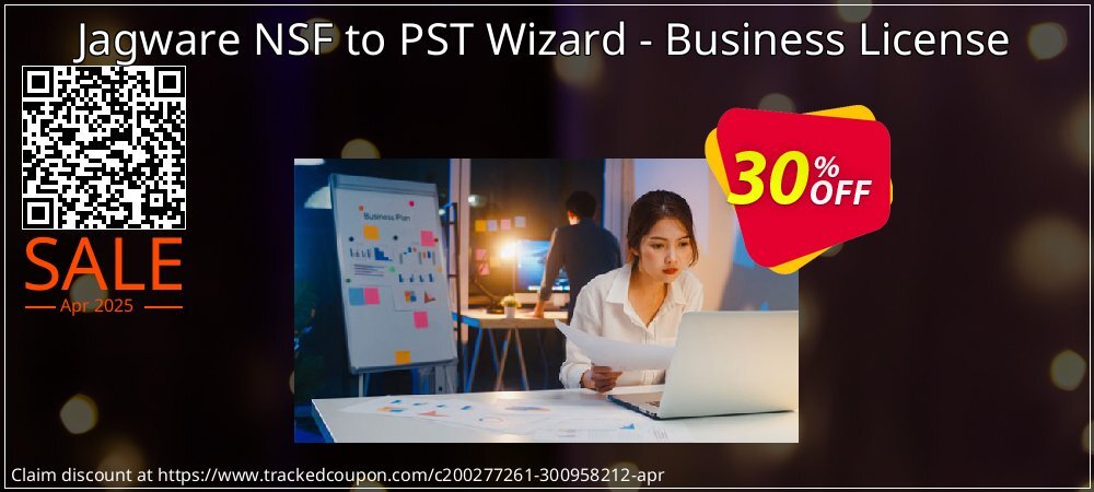 Jagware NSF to PST Wizard - Business License coupon on April Fools' Day offering sales