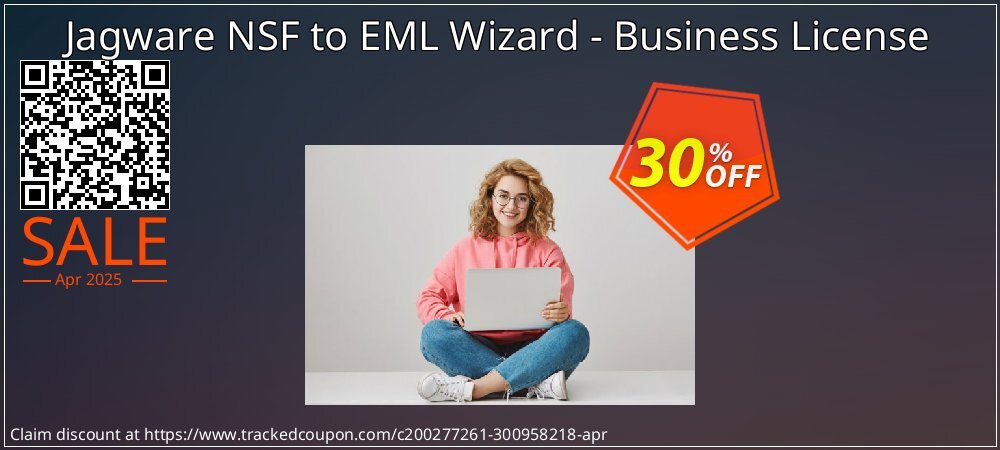 Jagware NSF to EML Wizard - Business License coupon on Constitution Memorial Day discount