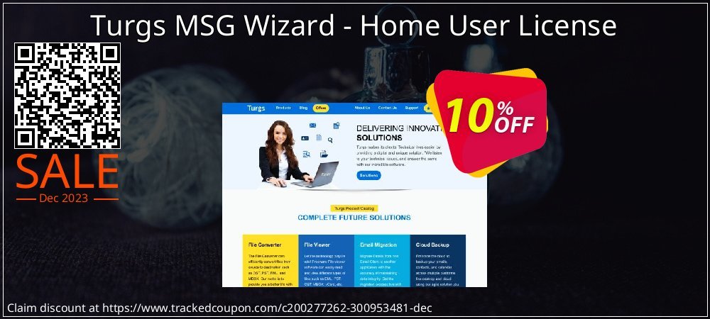 Turgs MSG Wizard - Home User License coupon on Palm Sunday promotions