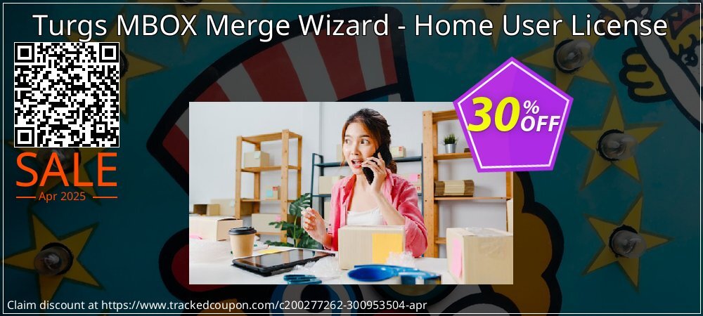 Turgs MBOX Merge Wizard - Home User License coupon on April Fools' Day offering discount