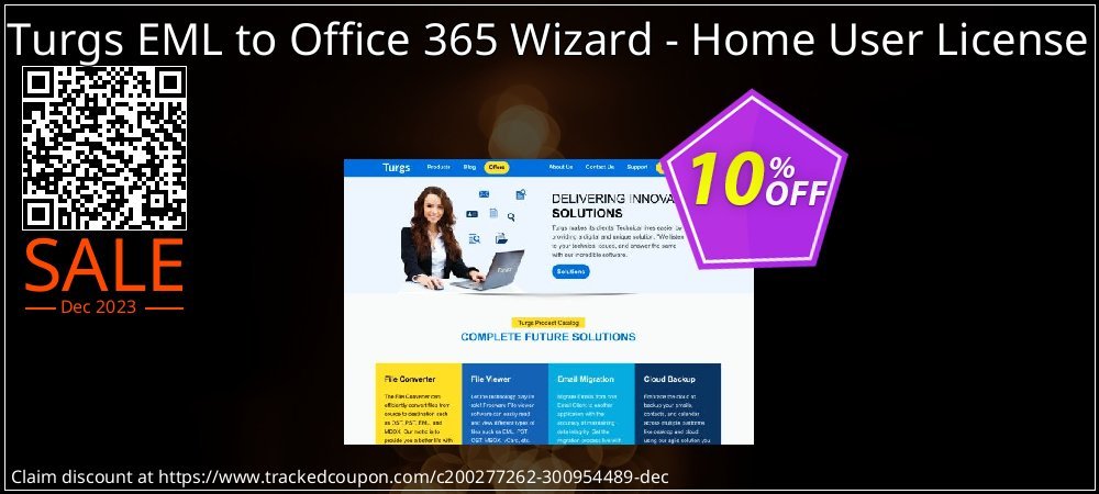 Turgs EML to Office 365 Wizard - Home User License coupon on National Smile Day deals