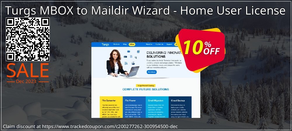 Turgs MBOX to Maildir Wizard - Home User License coupon on Mother Day discount