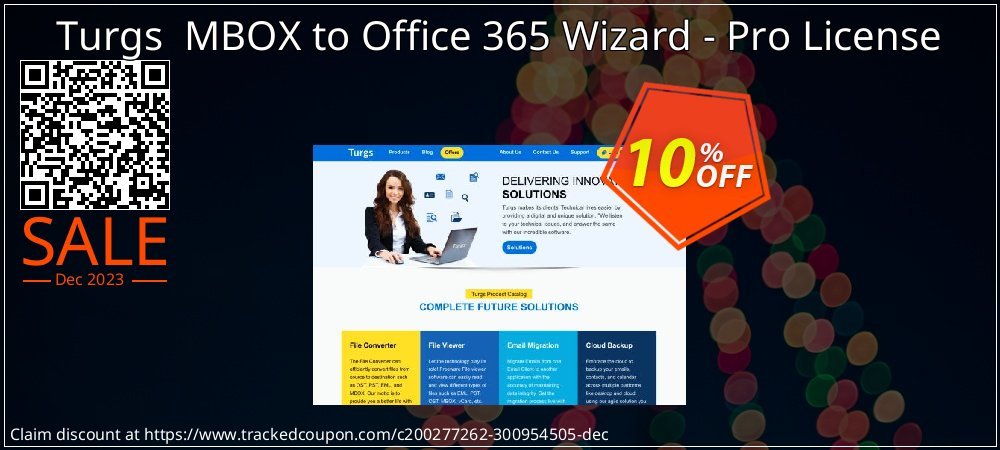 Turgs  MBOX to Office 365 Wizard - Pro License coupon on National Walking Day discounts