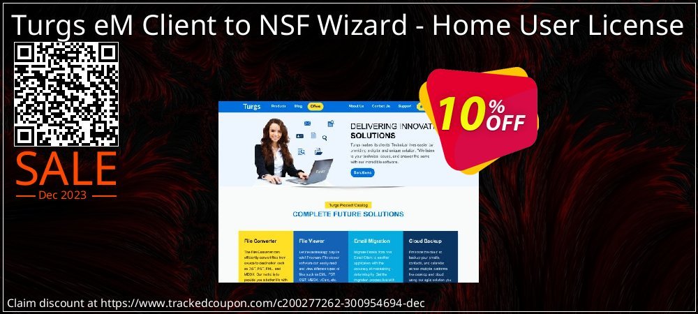 Turgs eM Client to NSF Wizard - Home User License coupon on April Fools' Day super sale
