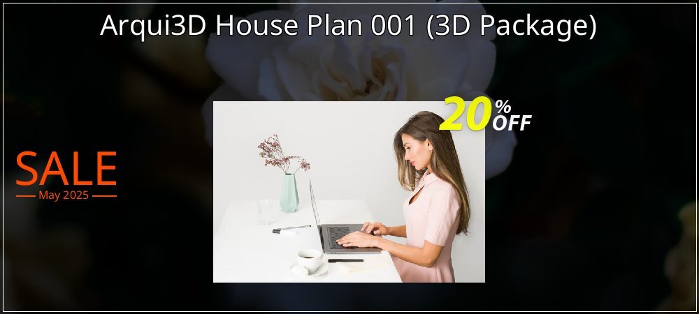 Arqui3D House Plan 001 - 3D Package  coupon on Mother Day discount