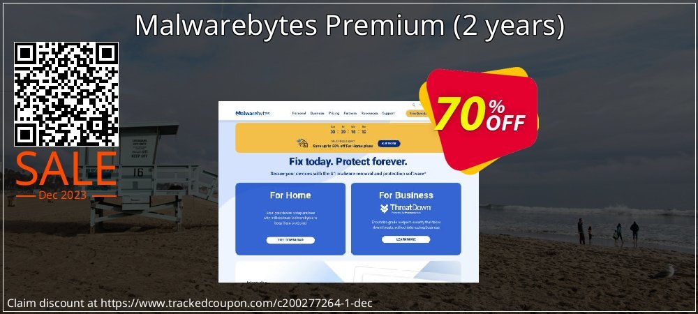 Malwarebytes Premium - 2 years  coupon on Happy New Year discount