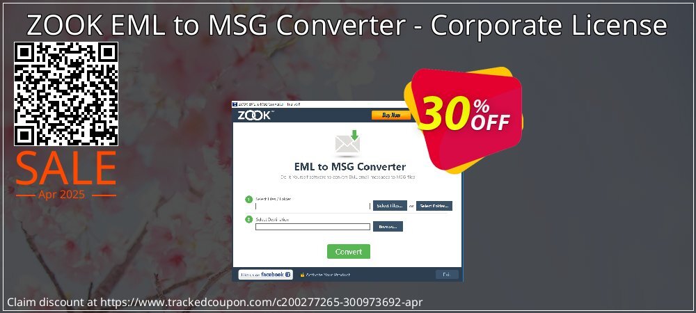 ZOOK EML to MSG Converter - Corporate License coupon on Working Day deals