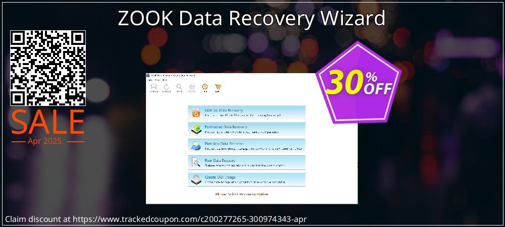 ZOOK Data Recovery Wizard coupon on Virtual Vacation Day offer