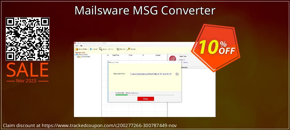 Mailsware MSG Converter coupon on Tell a Lie Day offering discount