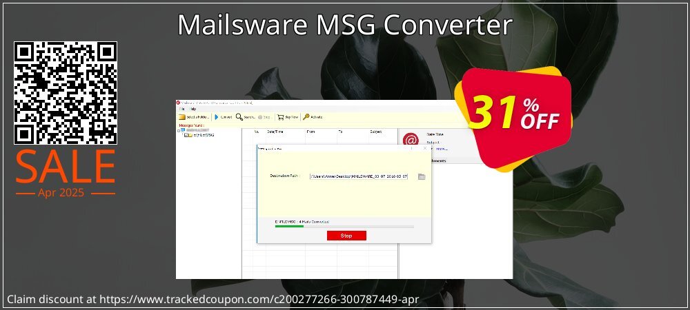 Mailsware MSG Converter coupon on Tell a Lie Day offering discount