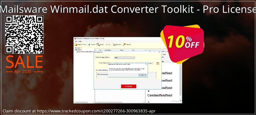 Mailsware Winmail.dat Converter Toolkit - Pro License coupon on World Backup Day discounts