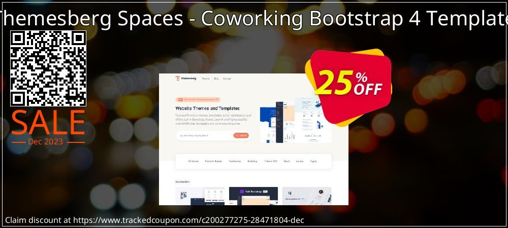 Themesberg Spaces - Coworking Bootstrap 4 Template coupon on Tell a Lie Day offering sales