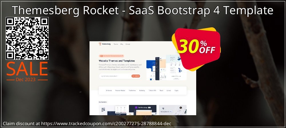Themesberg Rocket - SaaS Bootstrap 4 Template coupon on April Fools' Day deals