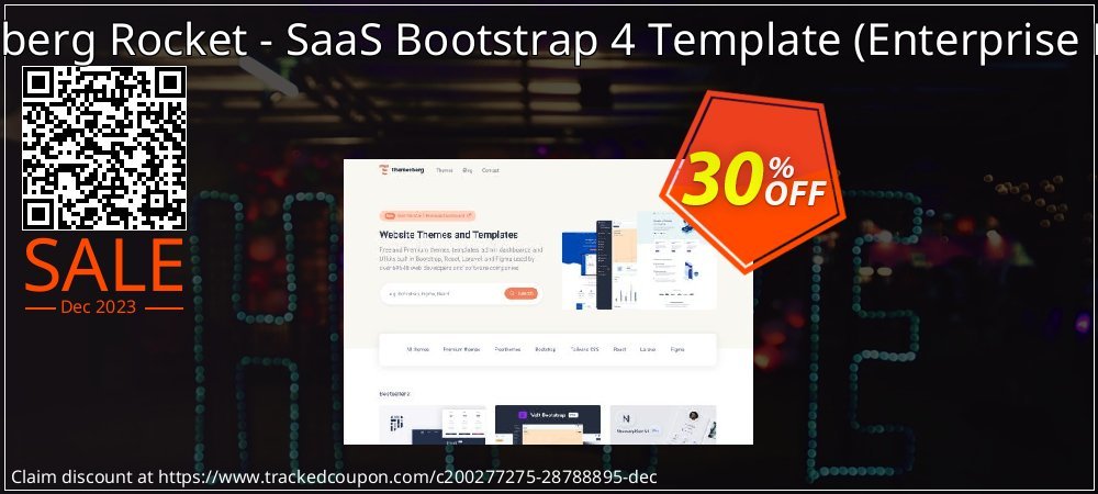 Themesberg Rocket - SaaS Bootstrap 4 Template - Enterprise License  coupon on World Backup Day discounts