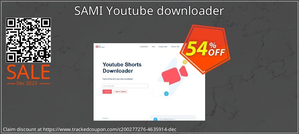 SAMI Youtube downloader coupon on April Fools' Day discount