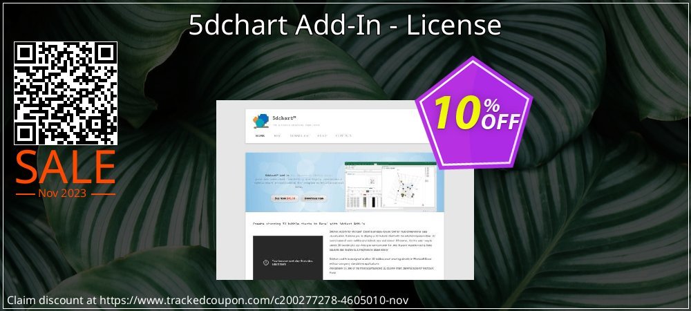 5dchart Add-In - License coupon on National Walking Day promotions
