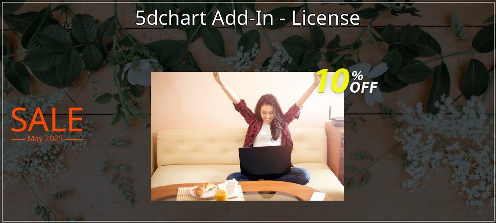 5dchart Add-In - License coupon on Mother Day sales