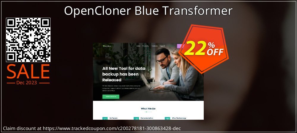OpenCloner Blue Transformer coupon on Constitution Memorial Day discount